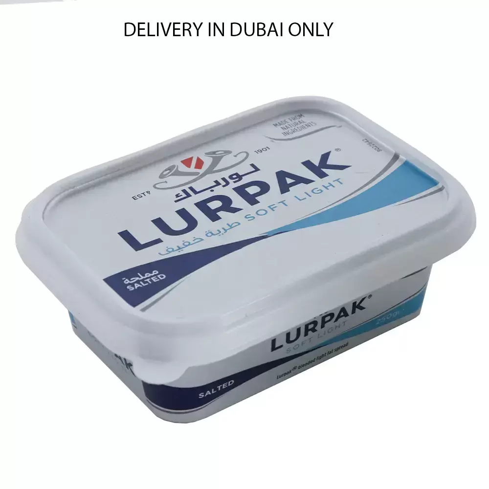 Lurpak Soft Light Salted Blended Light Fat Spread- 250gms (Delivery in Dubai Only)