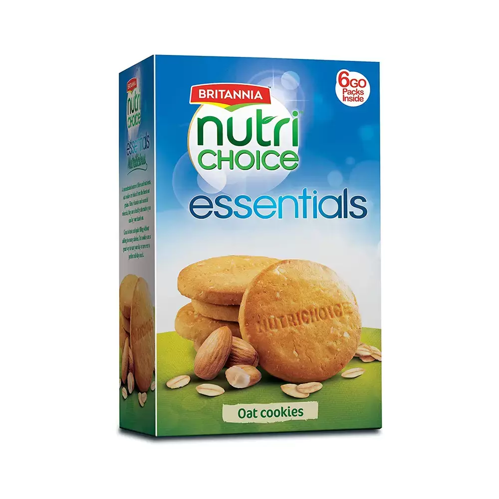 Britannia Nutri Choice Essentials Oats Cookies- 150 gm