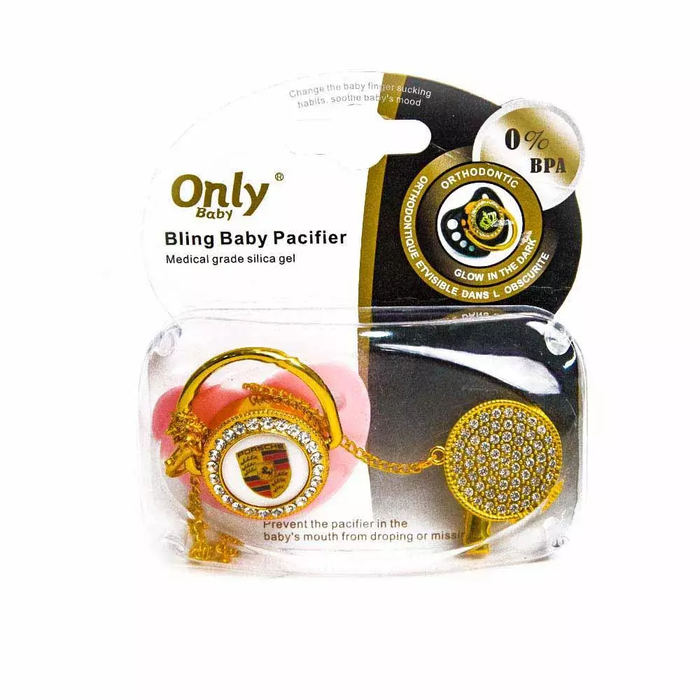 Gold pacifier hot sale for babies