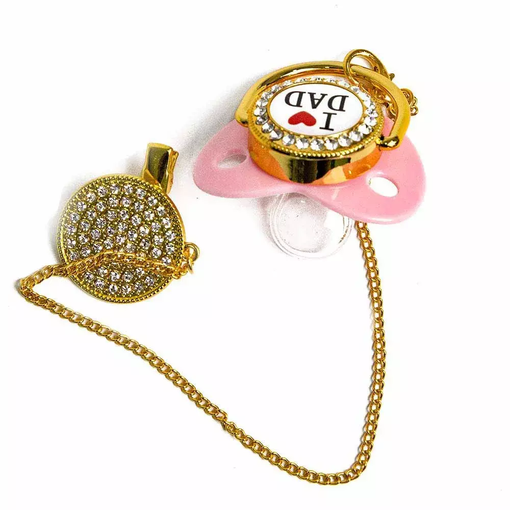 Baby girl hot sale pacifiers with bling