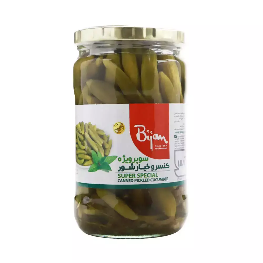 Bijan Super Special Canned Cucumber Pickled Jar- 680 gm