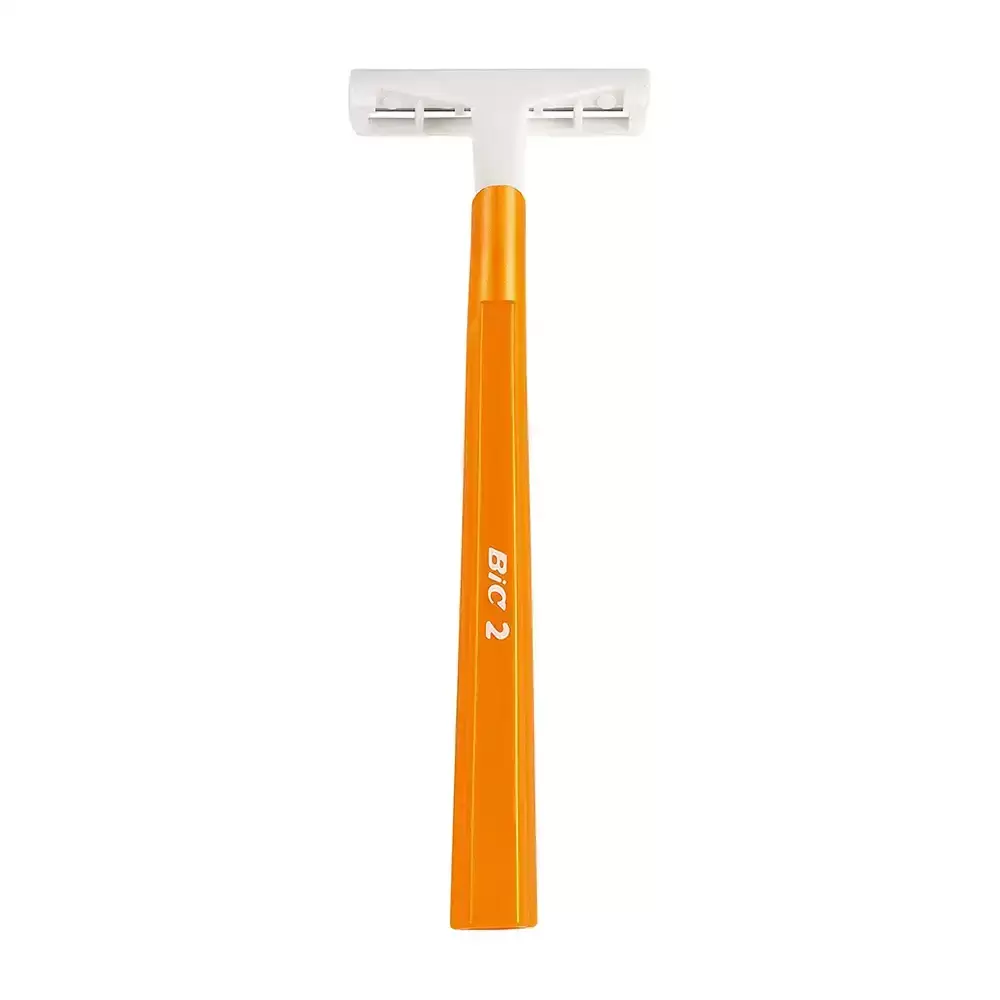 BIC Twin 2 Men Sensitive Disposable Razors Pack of 6 (5+1) Twin-Blade Shaver with Lubricating Strip for Smooth, Comfortable Everyday Shaving Men's Sensitive Skin Razor