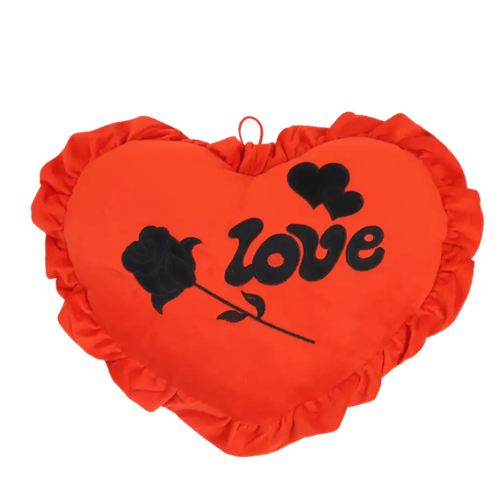 Black heart sale cushion