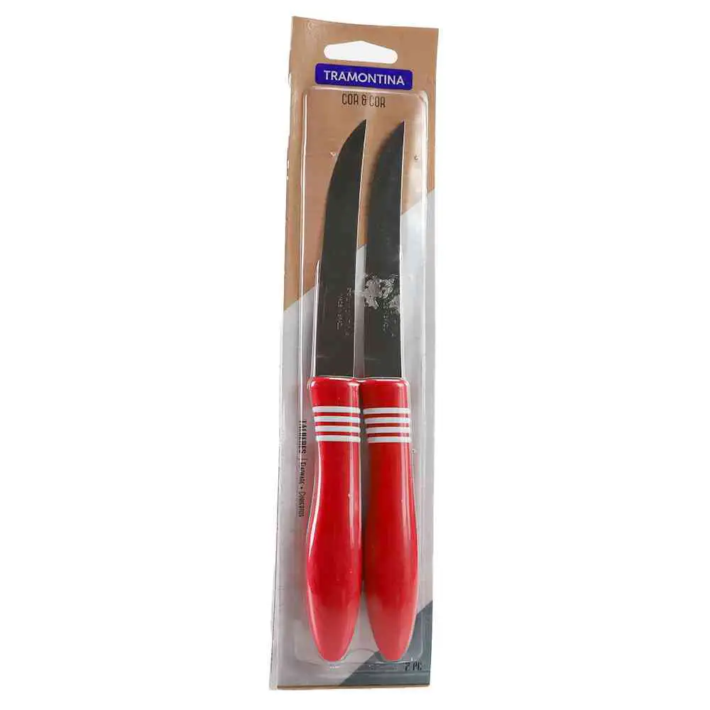 Tramontina Knives Set, Stainless Steel, Red, 30 x 30 x 30 cm