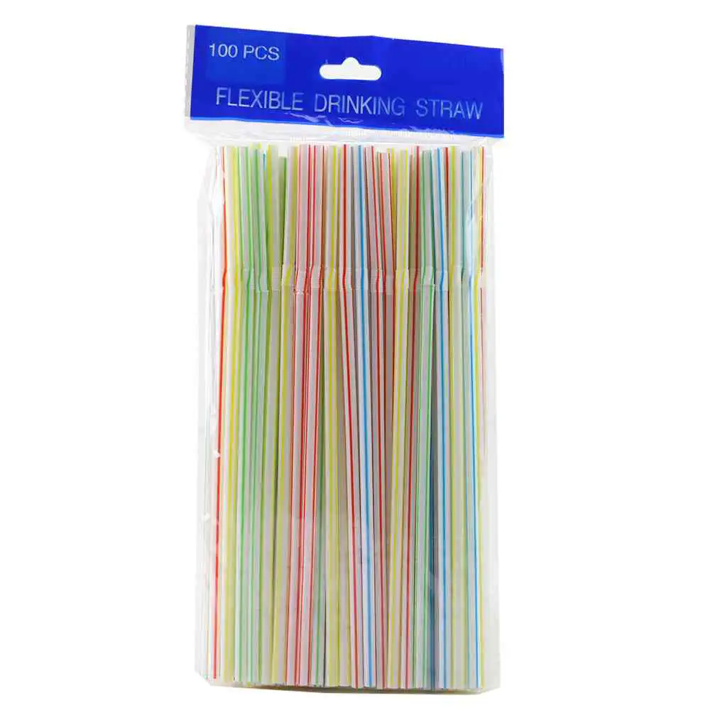 Flexible Drinking Straw, Disposable Fancy Hygenic Care Plastic