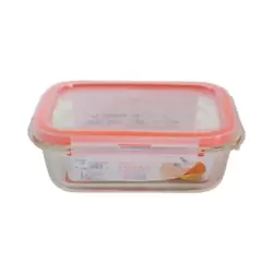 2 x Crystal Clear Acrylic Container 25x10CM Tall Storage Fridge