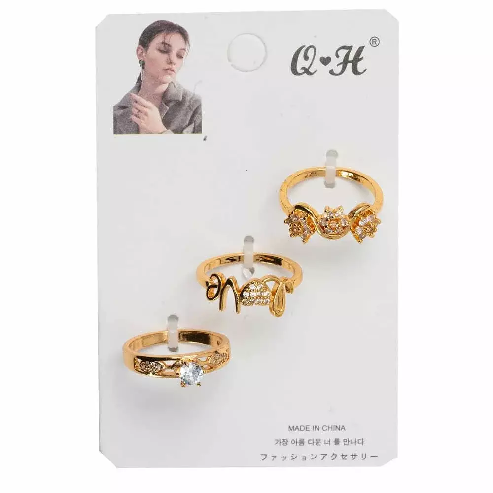 Gold deals ring set