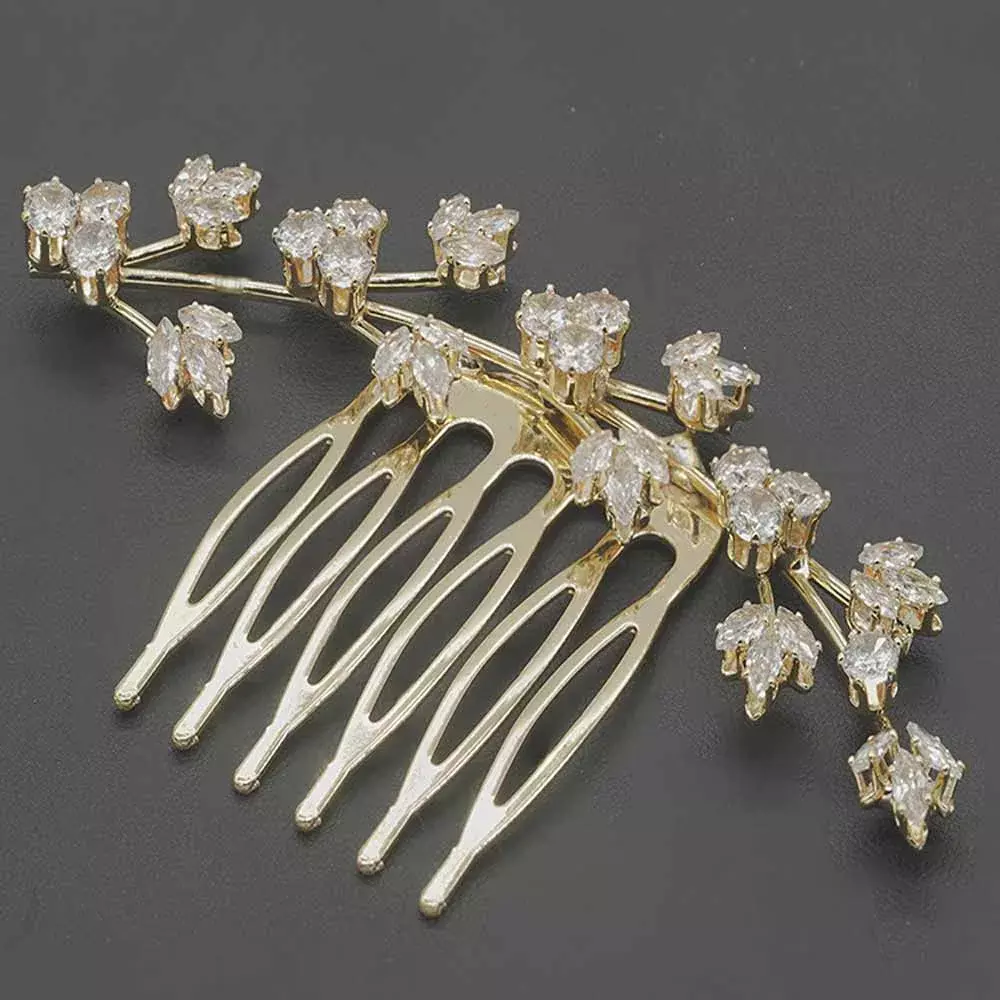 Crystal Hair Clip Rhinestone Hair Clips Flower Hair Clips for Women and Girls 8cm Style I