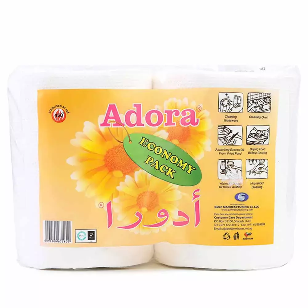Adora Maxi Roll, Tissue Roll with Economy Pack- 2X150mtrs