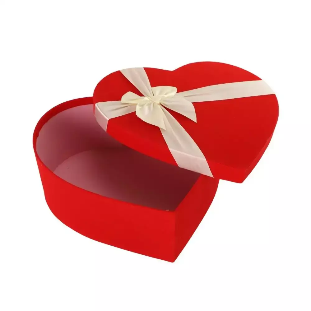 Heart Shaped Gift Box with the Bow Tie Stock Image - Image of