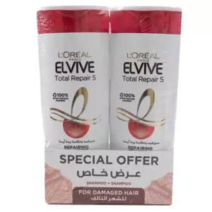 L'Oreal Paris Elvive Total Repair 5 Repairing Shampoo and Conditioner Set,  2 Piece Set