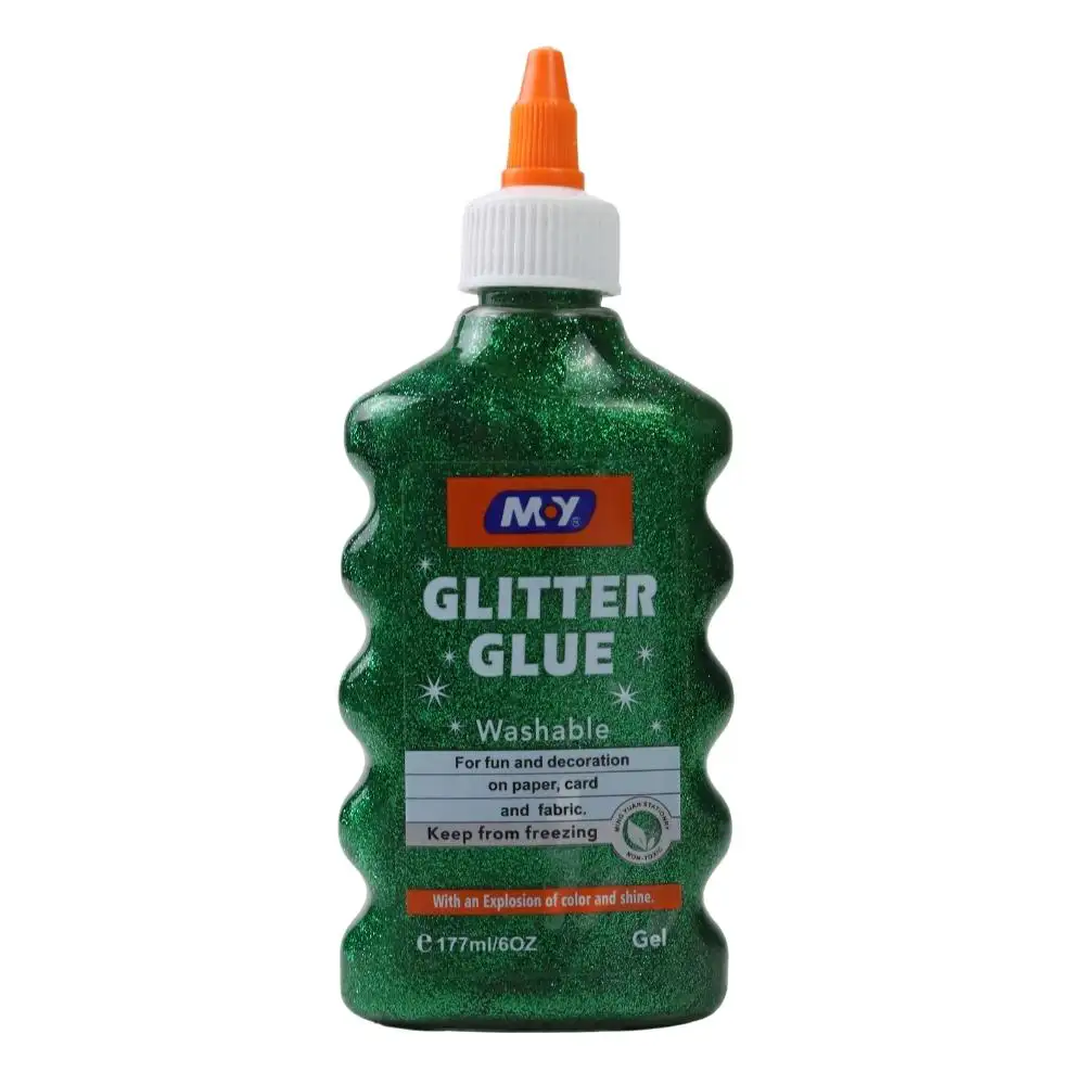 MY Glitter Glue, Washable Dark Green- 177ml