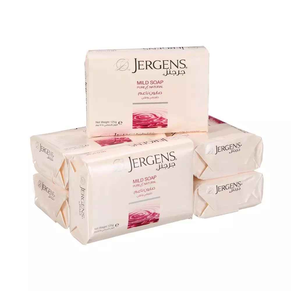 Jergens Pure And Naturals Mild Soap- 6X125gms