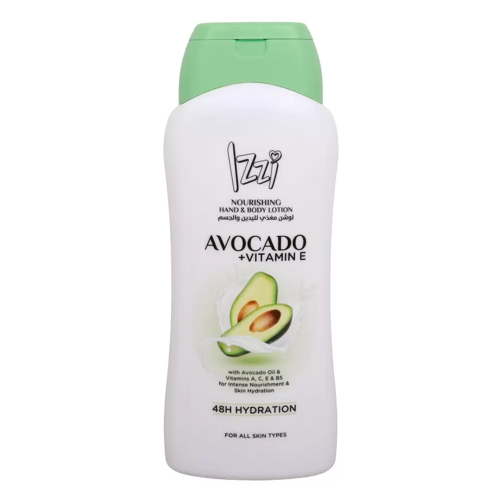 Izzi Brightening Hand And Body Lotion With Avocado and Vitamin E For 48H Hydration- 400ml