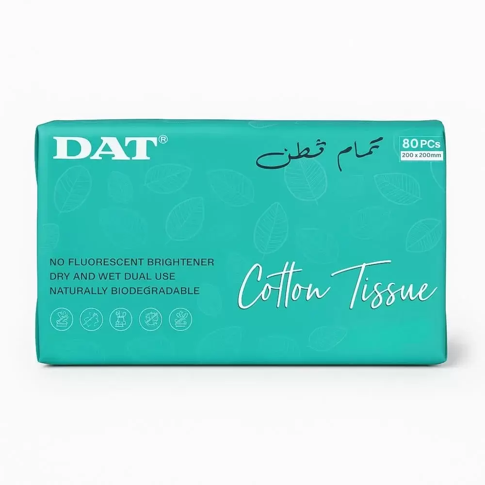 Dat Cotton Soft Tissue Paper 200X200mm- 80 Sheets