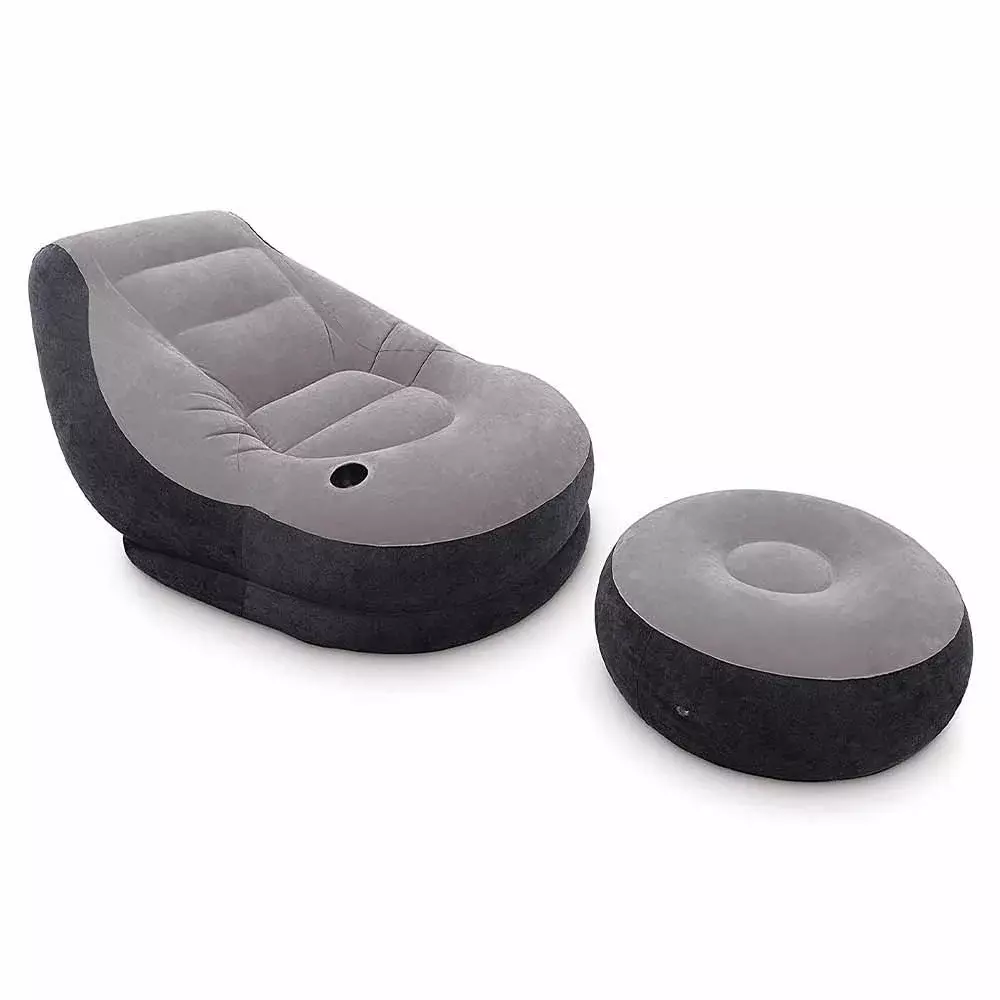 Intex Vinyl Ultra Lounge Chair and Ottoman, Size 40x54x31inches