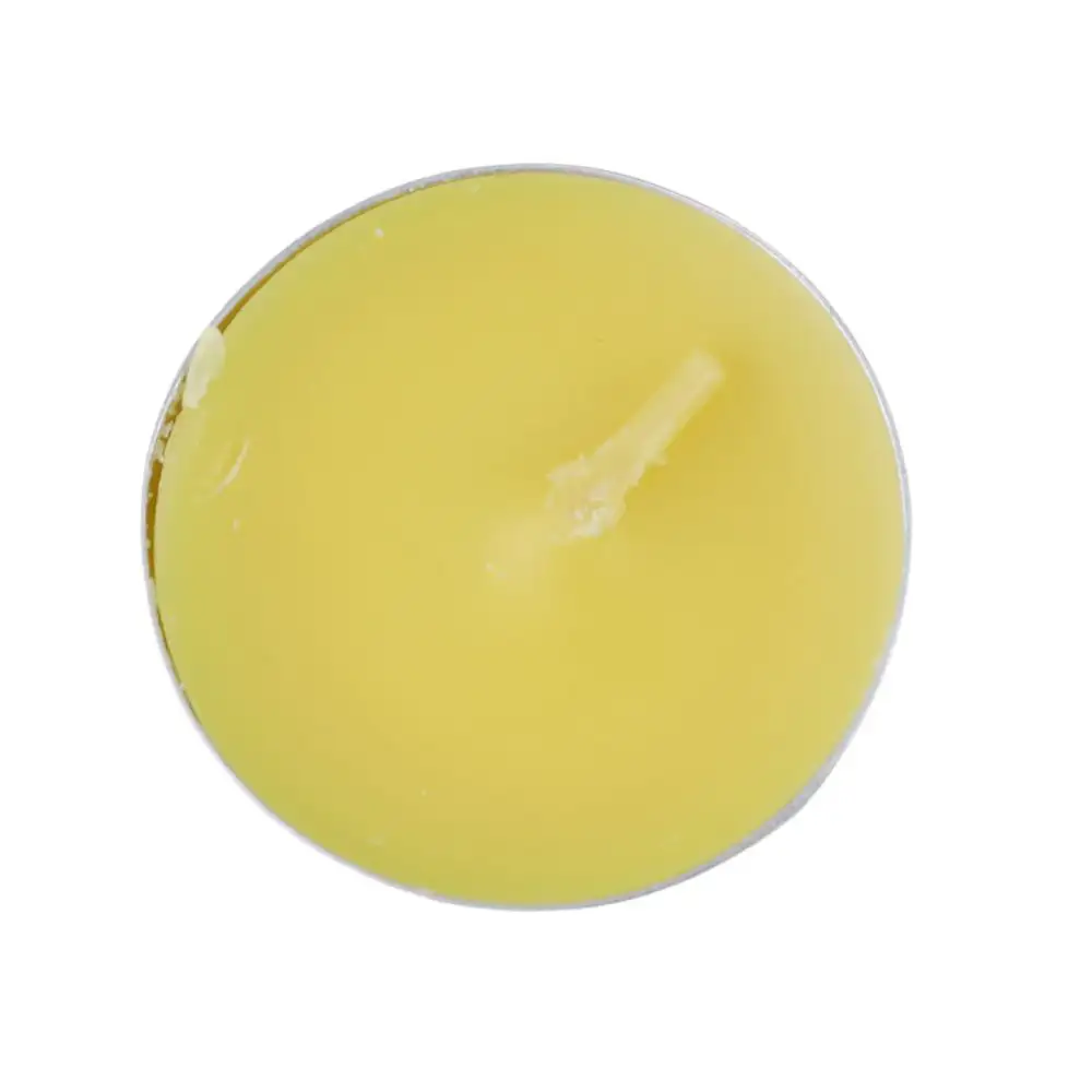 Sakha Scented Tea Light Candles With Lemon Fragrance For Decoration - Pack of 20 Candles