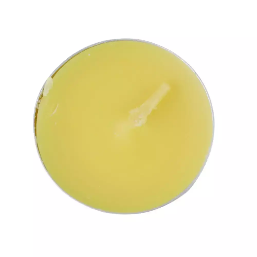 Sakha Scented Tea Light Candles With Lemon Fragrance For Decoration - Pack of 20 Candles