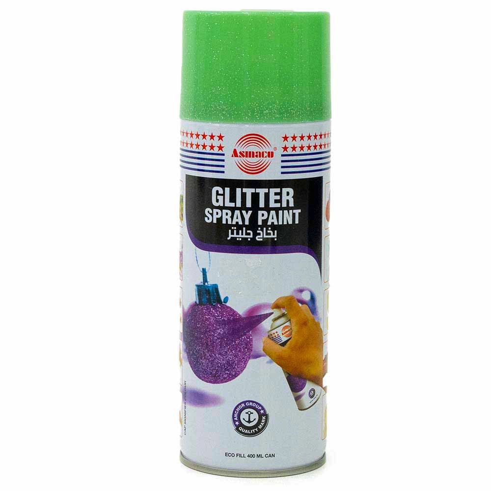 Glitter Spray Paint for Party Decoration and Crafting, Green Color- 400ml