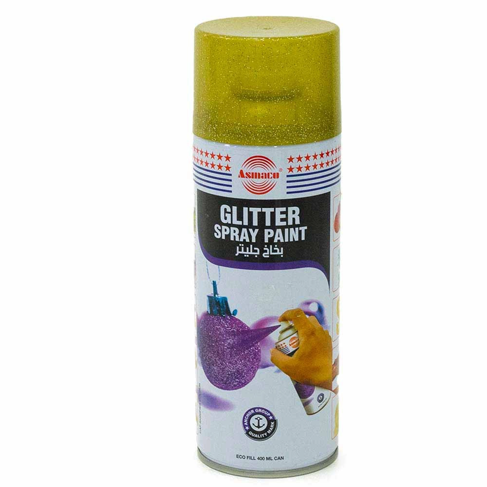 Glitter Spray Paint for Party Decoration and Crafting, Golden Color- 400ml