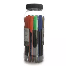 Doms Cuboid 0.6 mm Ball Pen Jar Pack, Square Shaped For Strong & Better  Grip, Lightweight & Colorful Body Design, Soft Tip For Flawless & Smooth  Writing