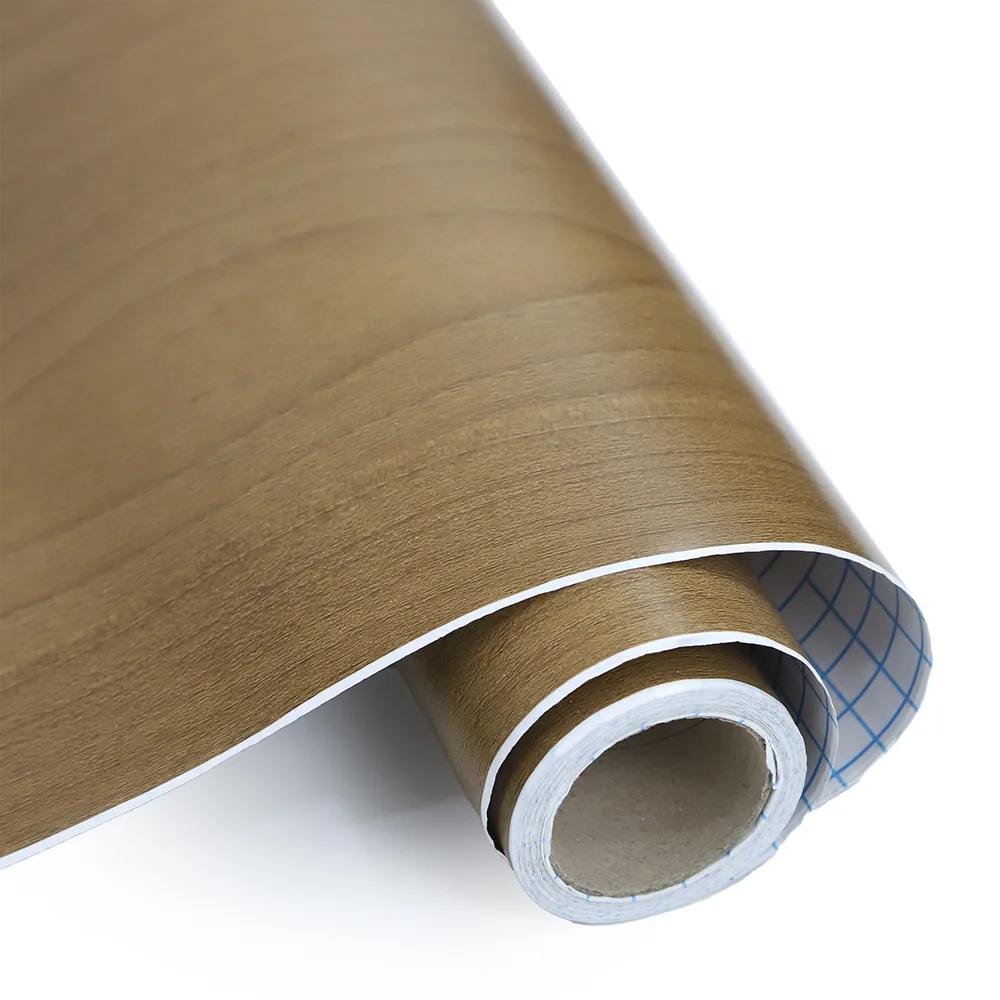 Best Art Adhesive Roll, Wallpaper for Décor, Wooden Decoration Roll for Wrapping, Covering Books, Advertisement- 45cm x 7y