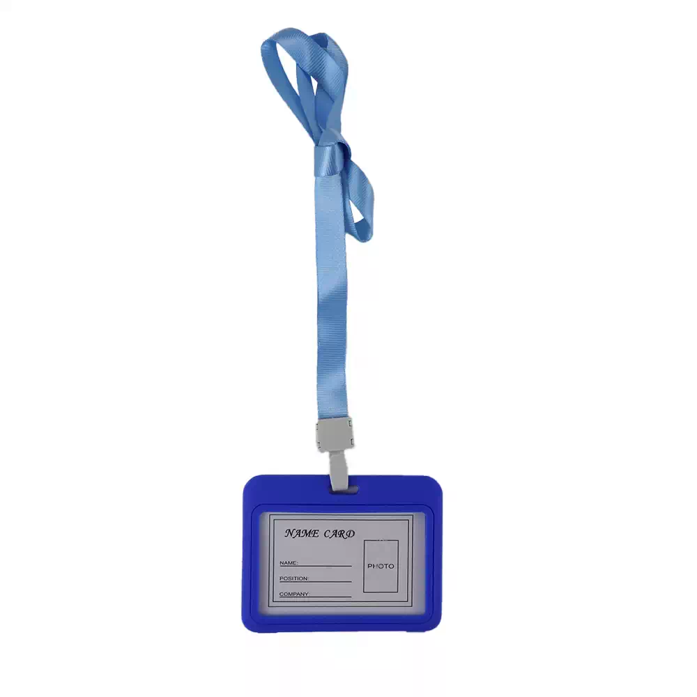 Neck Lanyard for ID Badges Holder Badge ID Card Lanyard- Dark Blue Color
