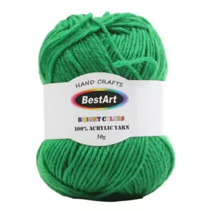 Bestart Bright Acrylic Yarn, Blue- 50G