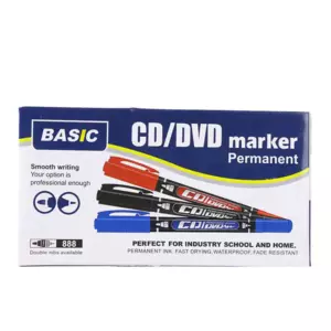 CD/DVD Waterproof Permanent Marker 2in1 Pen set with Clip 1pcs - G-107A :  Non-Brand 