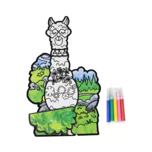 Velvet Unicorn Shapes Stand Up Coloring Poster Kit For Little Boys And  Girls- 7pcs