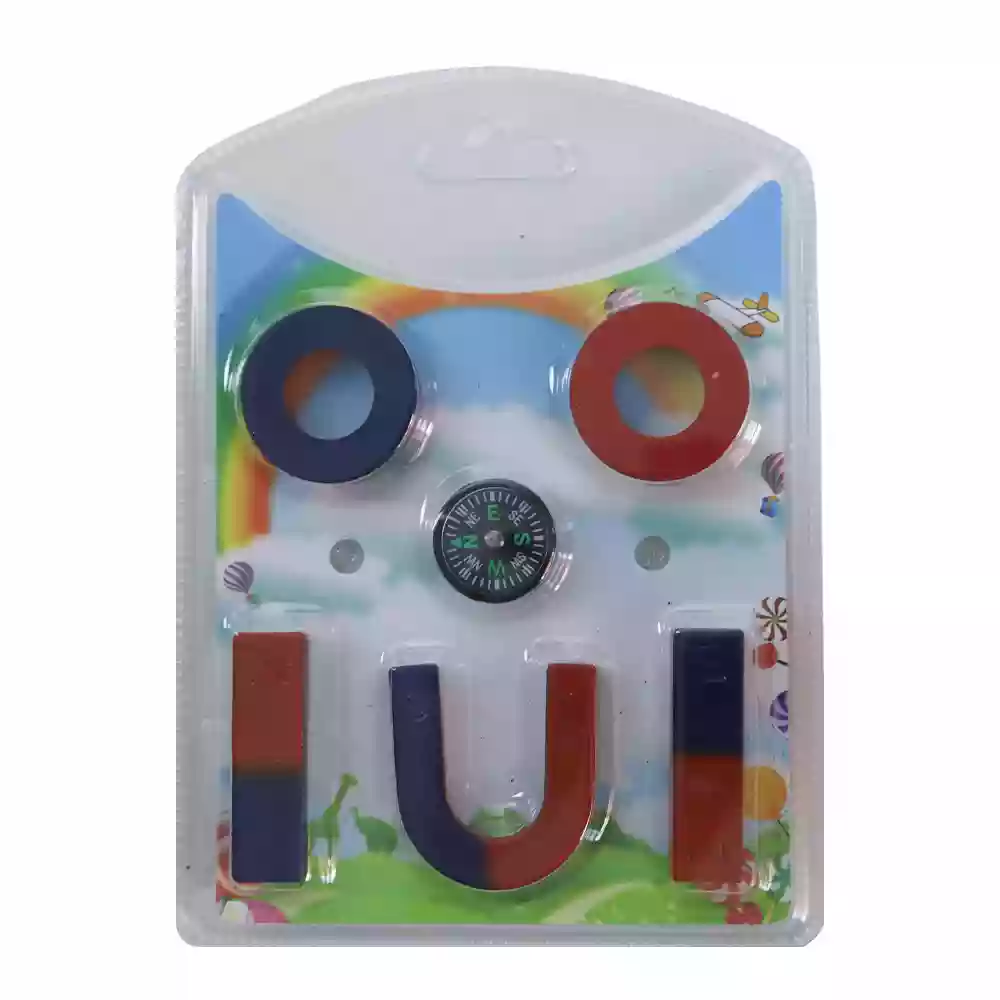 Science Magnet Bar for Kids with North South Poles for Science Experiment Physics Education Toys 6Pcs