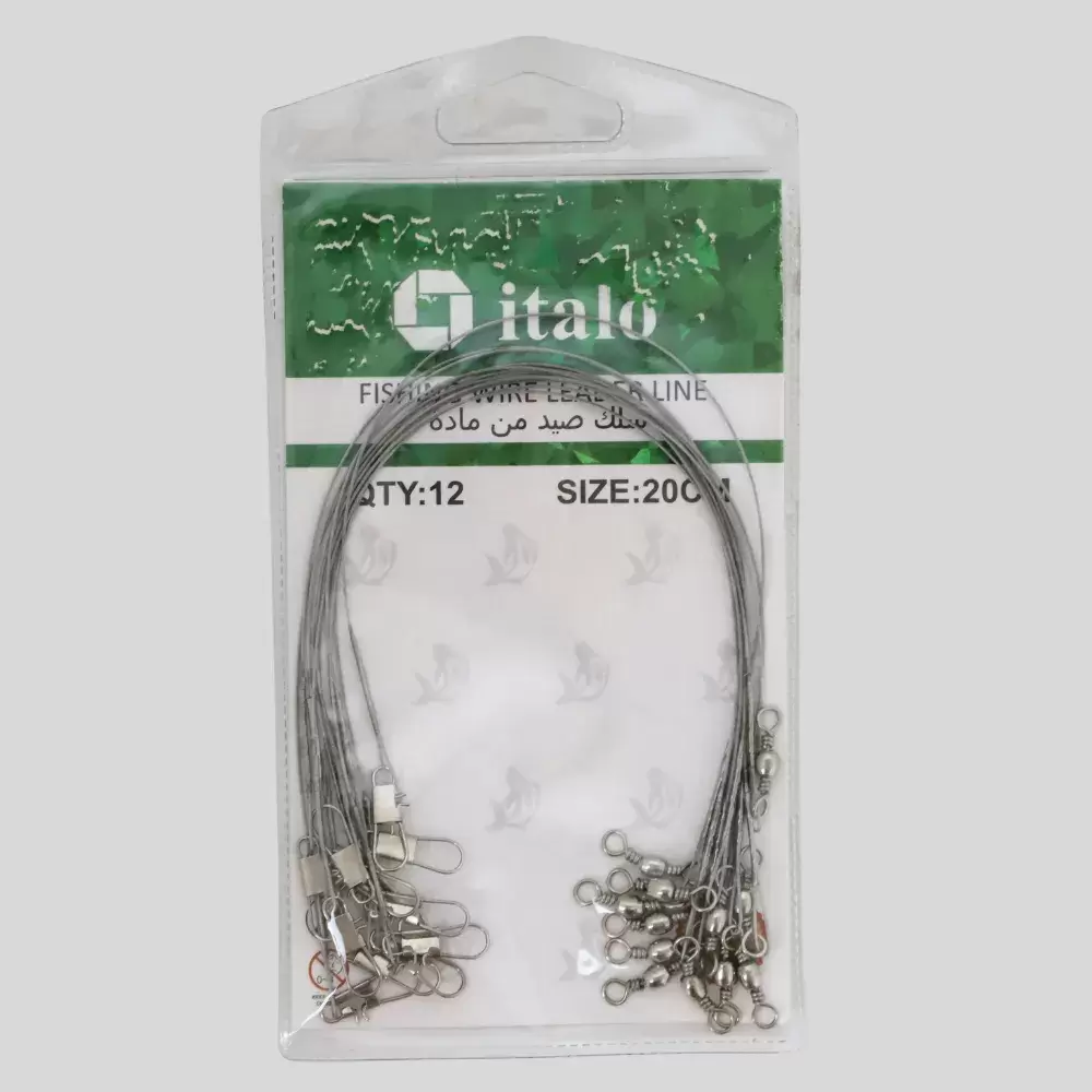 Italo Fishing Wire Leader Line Stainless Steel High Strength Fishing Leader-  20cm