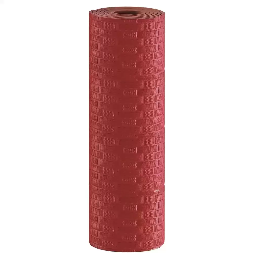 Eco Friendly Perfect Grip Alignment Eva Yoga Mat With Comfort Foam And Anti Tear- Red