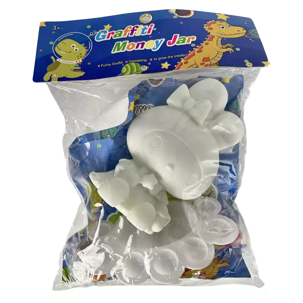 Graffiti Matching Reference Money Jar Toy With Color Plate- White