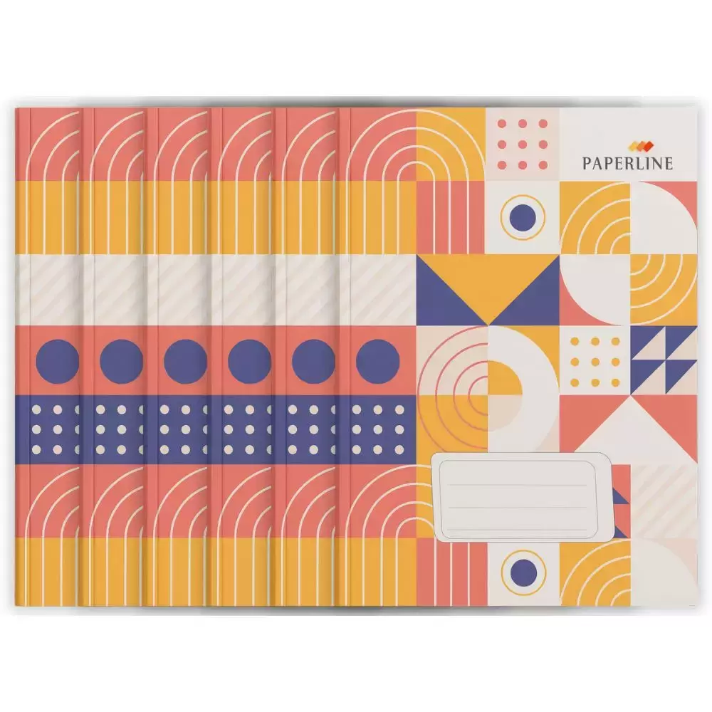 Paperline Exercise Book + PVC 100 sheets Size 22X16cm- 6pcs