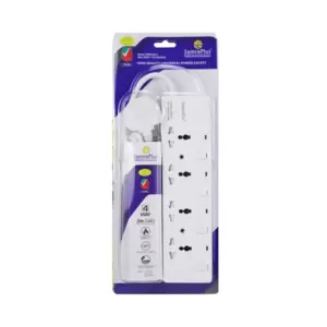 Top Plug Samraplus Samra Plus 4 Way Power Extension Socket with 2 Mtr Cable- White