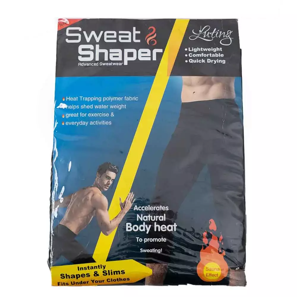 Sweat And Shaper, Advanced Sweat wear Body Shaper for Men, Black Color