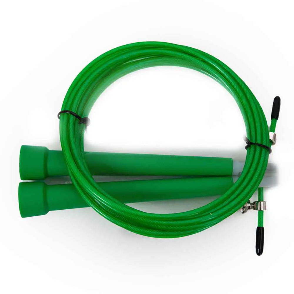 Marshal Fitness Jump Rope, Lightweight Fast Jumping Rope, Adjustable Length MFW-8001- Green