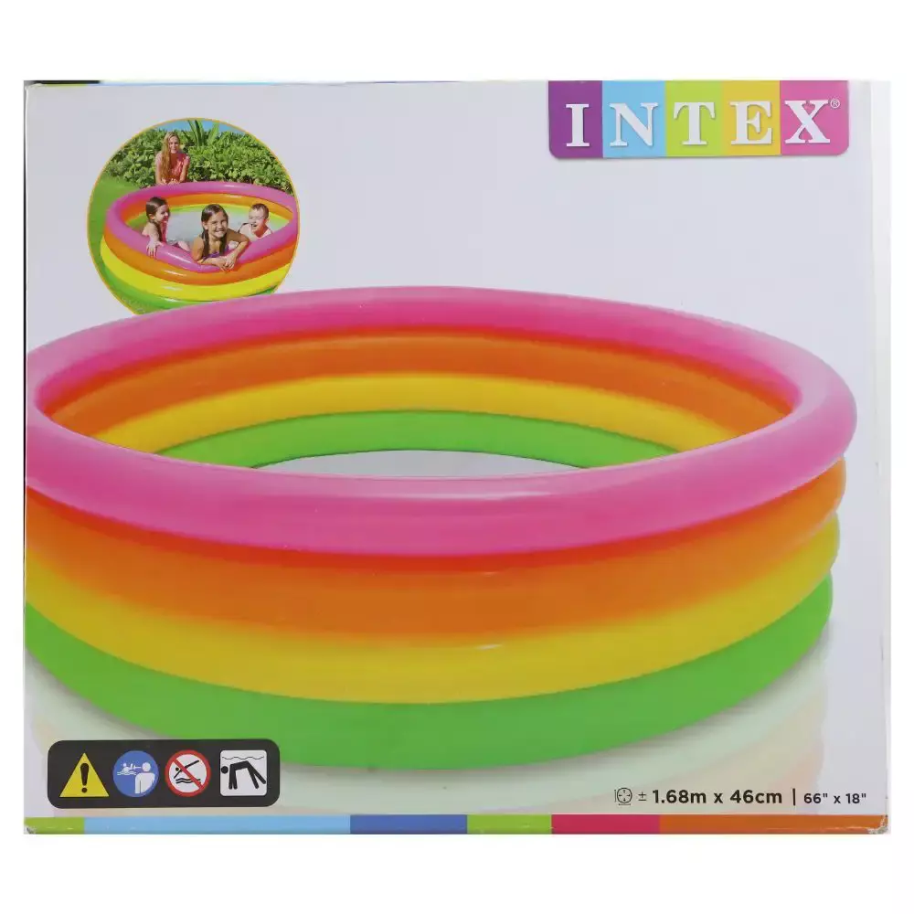 Intex Baby Inflatable Swimming Pool with Size 1.68m X 46cm