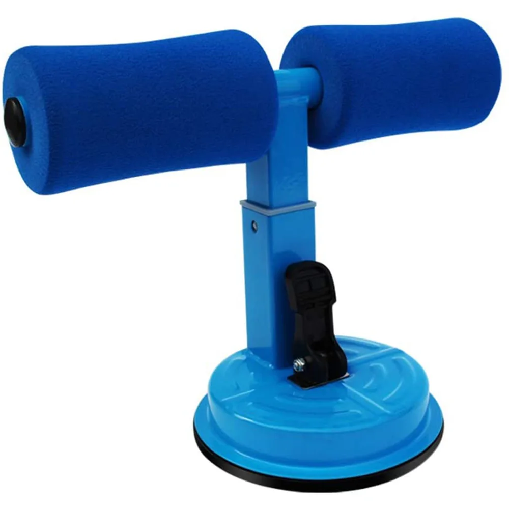 Fitness Suction Sit Up, Abdomen Trainer Strong Suction Exercise, Unisex Fitness Equipment- Blue and Black
