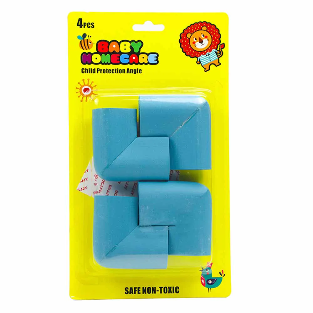 Baby Home Care Safety Silicone Corner Protector Table Edge Child Protection  Angle Green/Teal Color 4pcs