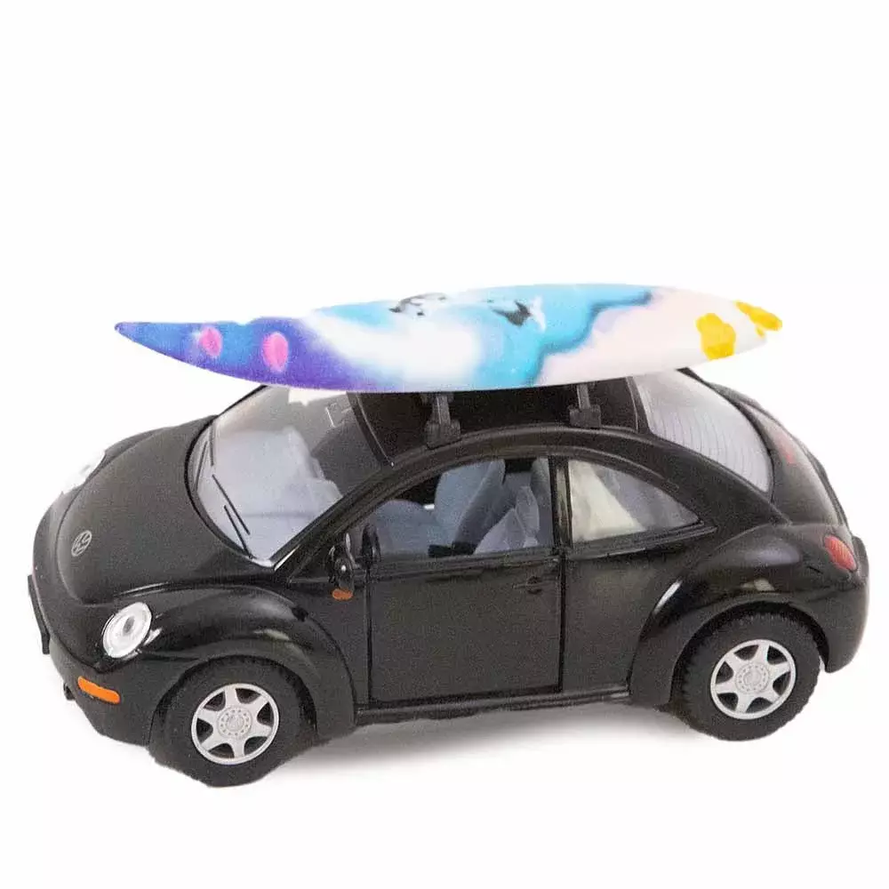 Kinsmart volkswagen New Beetle with Surfboard Black