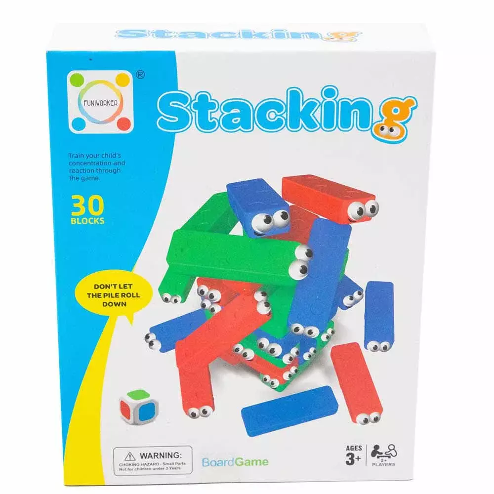 Intelligence Stacking Block, Board Game Toys Set of 30pcs blocks Best  Learning Play for kids