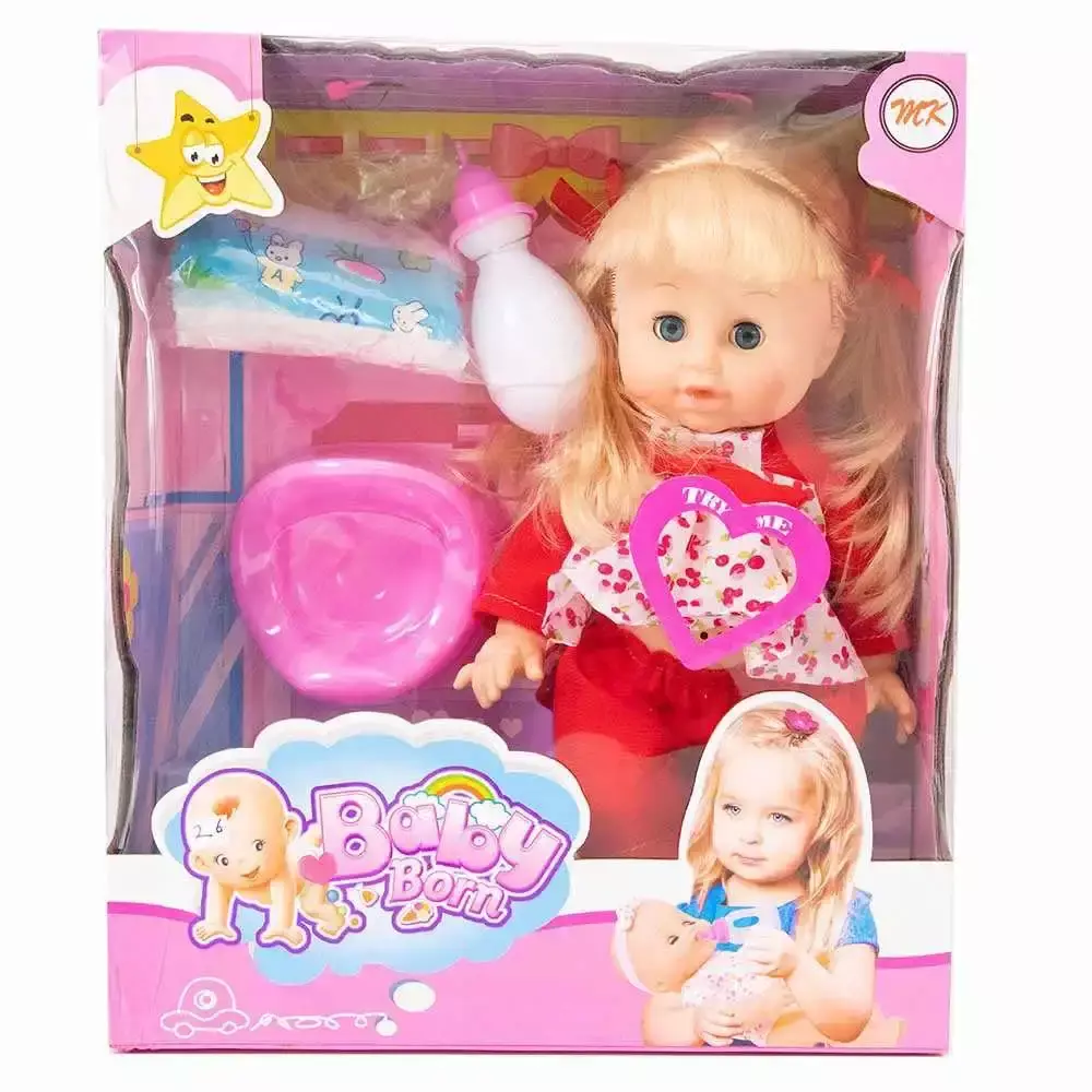 Baby doll deals with moving eyes