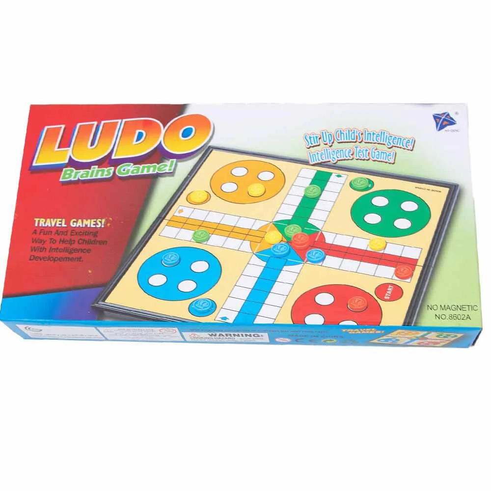 Ludo brains game set, Folding Travel Board Game, Magnetic Family fun Ludo