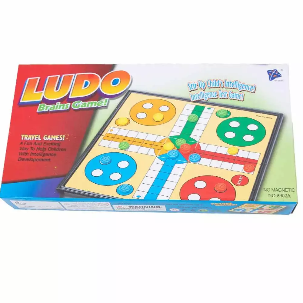 Ludo brains game set, Folding Travel Board Game, Magnetic Family fun Ludo