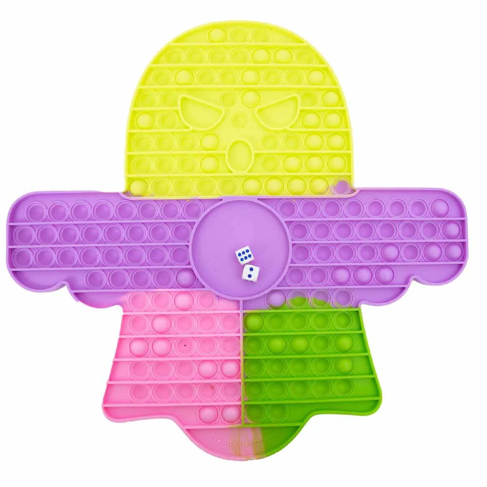 Pop It Push Fidget Toy Game, Huge Pop Up Ghost Design Stress Releif Fidget  Toy Multicoloured (Hall
