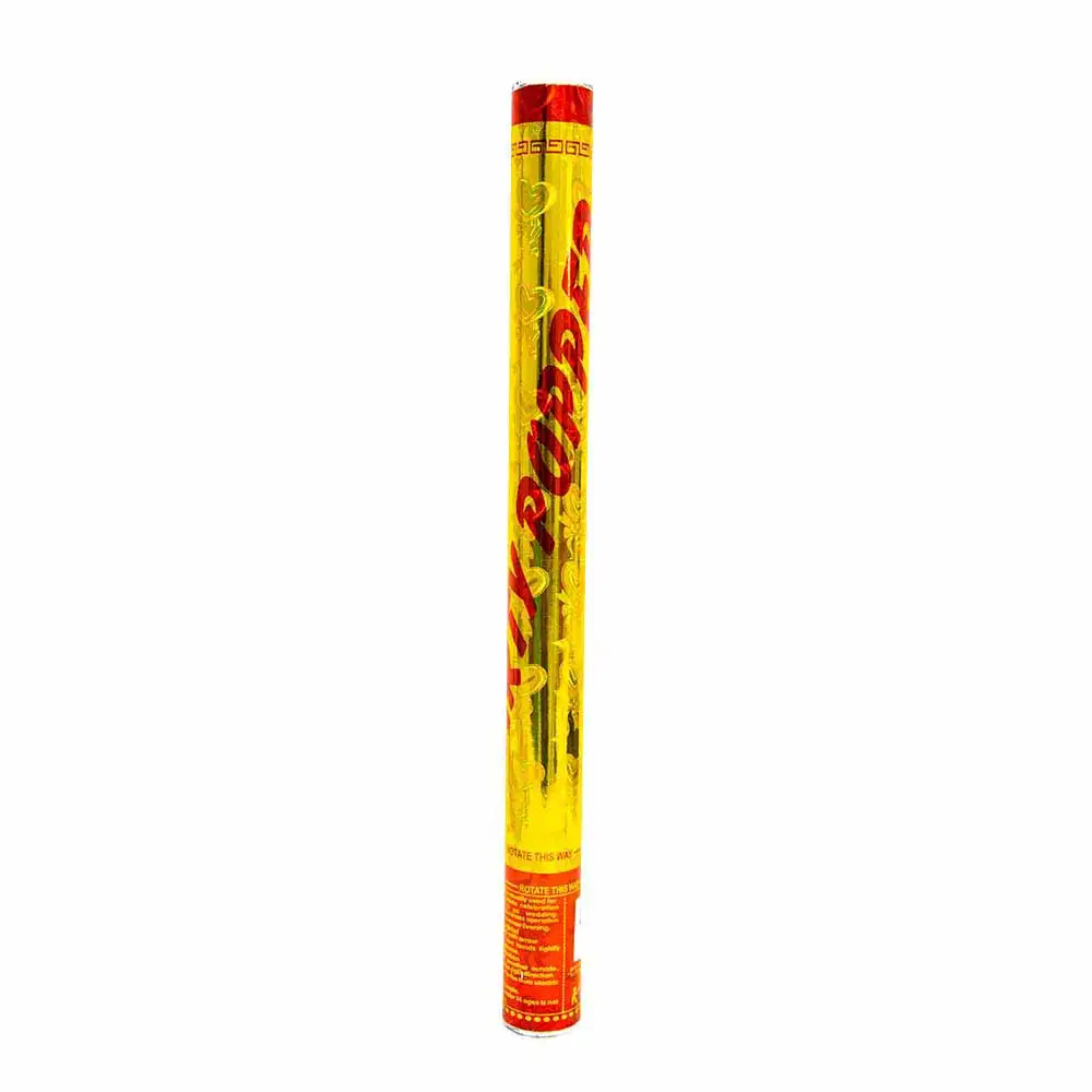 Twist and Shoot Popper for Parties, New Year Eve, Festivals, Weddings, Birthdays and all Celebrations, Compressed Air, 100% Safe, Gold and Red
