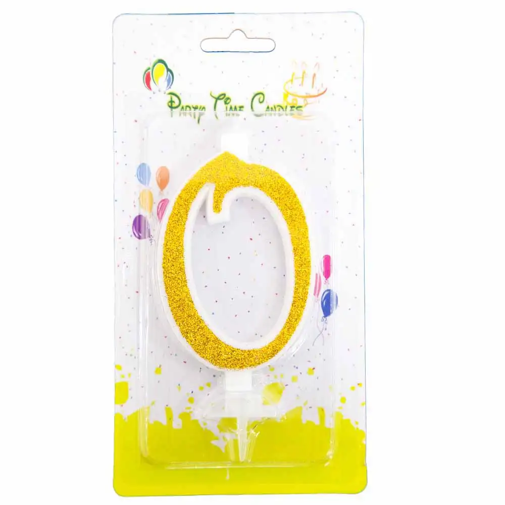 Birthday Candle Number 0 Happy Birthday Numeral for Party Perfect Baby's Birthday Cake Candle