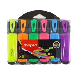 Maped Neon Colour Peps Fluo Pencils Pack of 6 Art Drawing Supplies